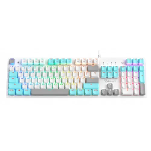 Клавиатура A4Tech Bloody S510N механическая белый USB for gamer LED (S510N (ICY WHITE ))